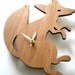 Modern Animal Clock - Fox
