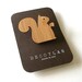 Squirrel Bamboo Brooch
