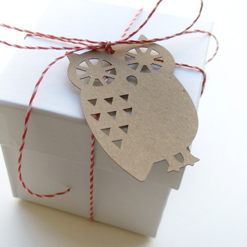 Gift Tags forest friends - Kraft - Set of 4