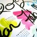 2012 Calendar Tea Towel