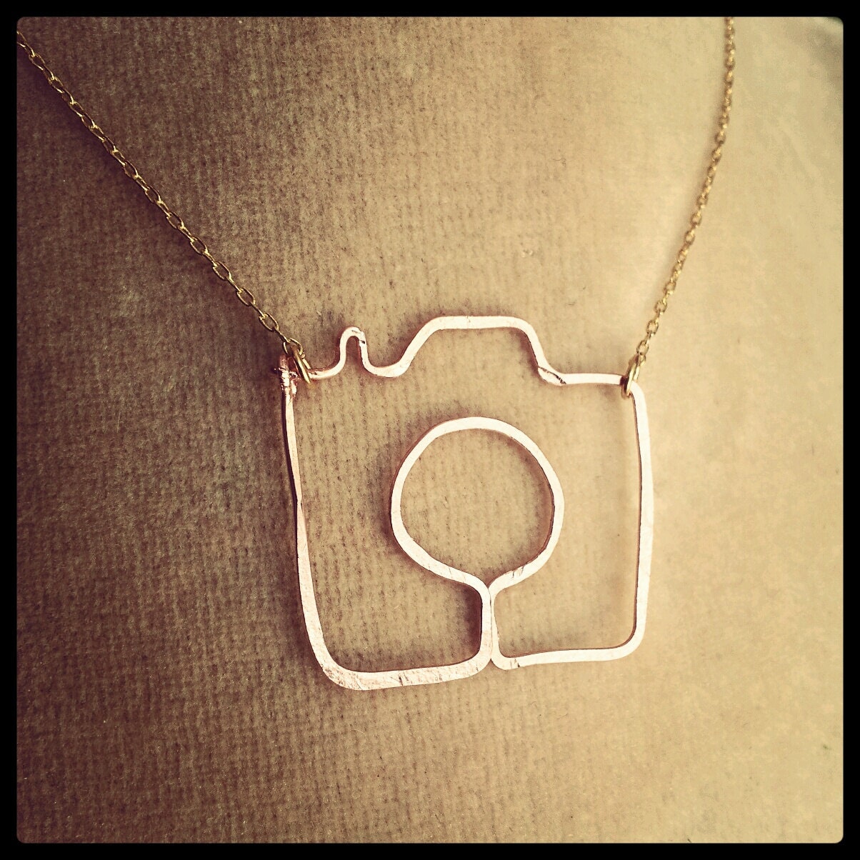 good luck lass four leaf clover necklace copper