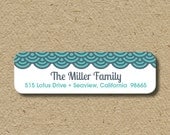 Return address labels, self-adhesive - modern loops