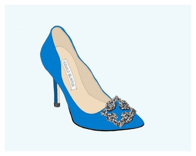 Blue Manolos... Medium