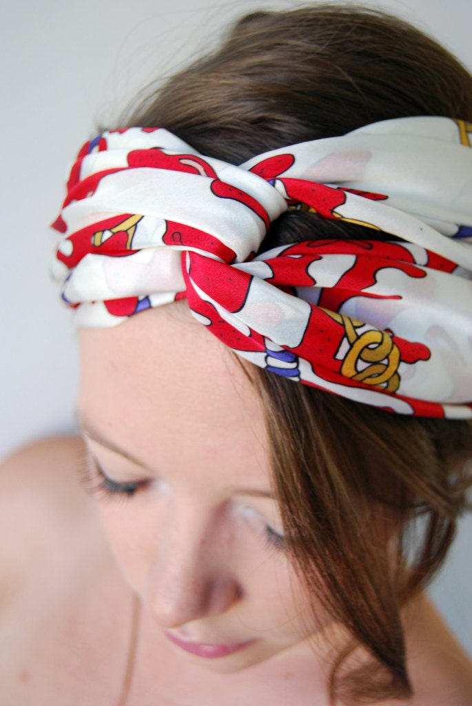 Red Coral Silk Scarf (Only One Left)