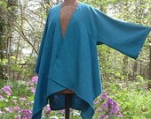 Asymmetrical Gypsy Jacket in Linen OR Knit  - CUSTOM DESIGN - Choose your color