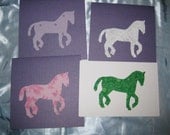 Horse Note Cards Set of 4