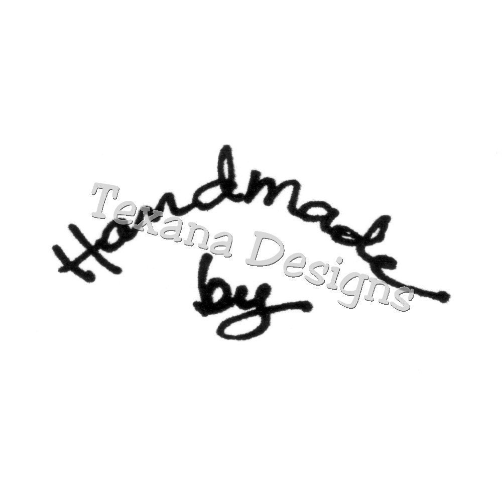 Handmade by    Cling Mount Rubber Stamp