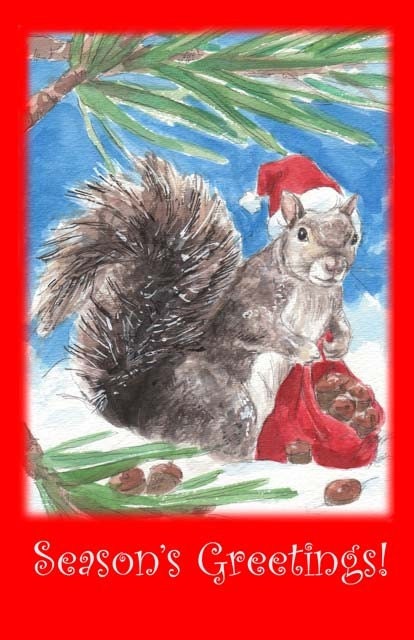 Squirrel Seasons Greetings - Drusilla