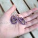 Gemstone jewelry purple earrings Amethyst earrings oxidized sterling silver - women fashion plum violet purple gemstone rusteam oht - Niolle