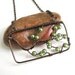 Tree Branches Antique Bronze Pendant - Large Wire Wrapped Tree of Life Necklace with Green Glass Pearls