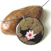 Lotus Flower Photo Pendant - Double Sided Reversible Flower Pendant Necklace - Water Lily - Photo Jewelry