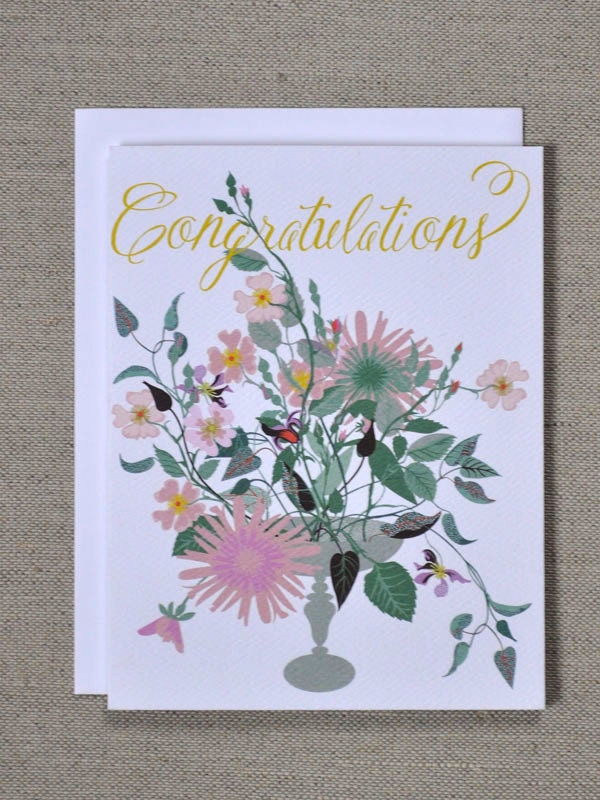 Congratulations Bouquet Note Card