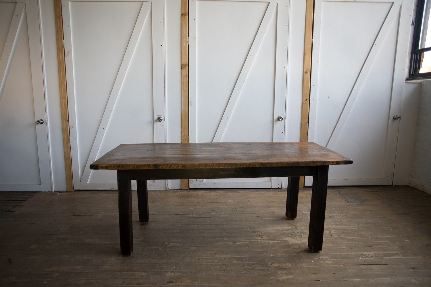 Farm Table with Breadboard Ends