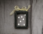 raindrop teardrop porcelain pendant tiny white - bricolagelife