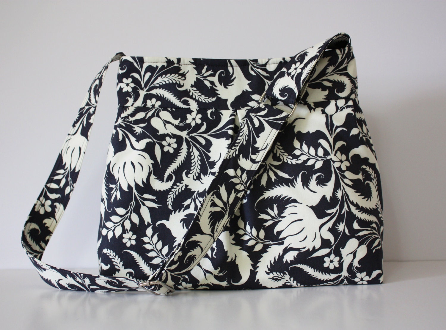 Pleated Hobo Handbag Amy Butler Fabric