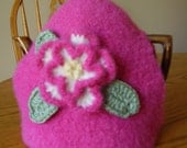 Gorgeous Hot Pink Felted Tea Cozy