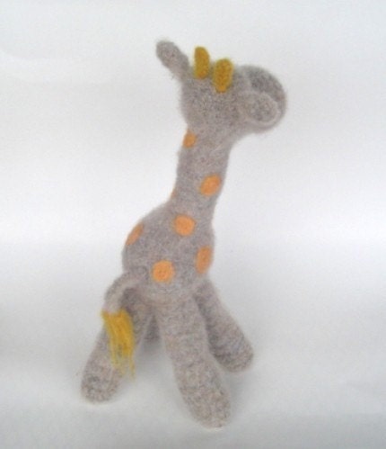 PATTERN PDF Crocheted and Felted Baby Giraffe Amigurumi Pattern