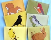 Discount & Free Ship--6-Pack Bird or Animal Coin Purse / Pouch / Wallet, 48 Designs