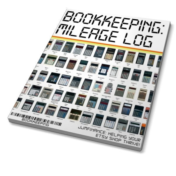 Etsy Accounting - Tracker Tracking - Mileage Log