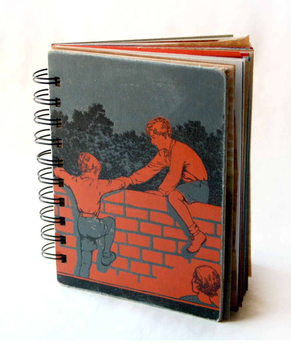 Up and Over -  Wire-Bound Recycled Art Journal