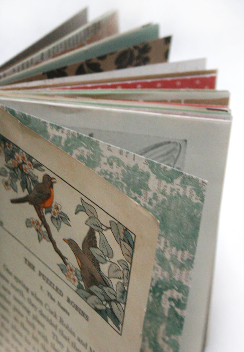 Rockin' Robin - Wire-Bound Recycled Art Journal