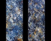 blue bandaid diptych 10 x 30 inch pair abstract expressionism