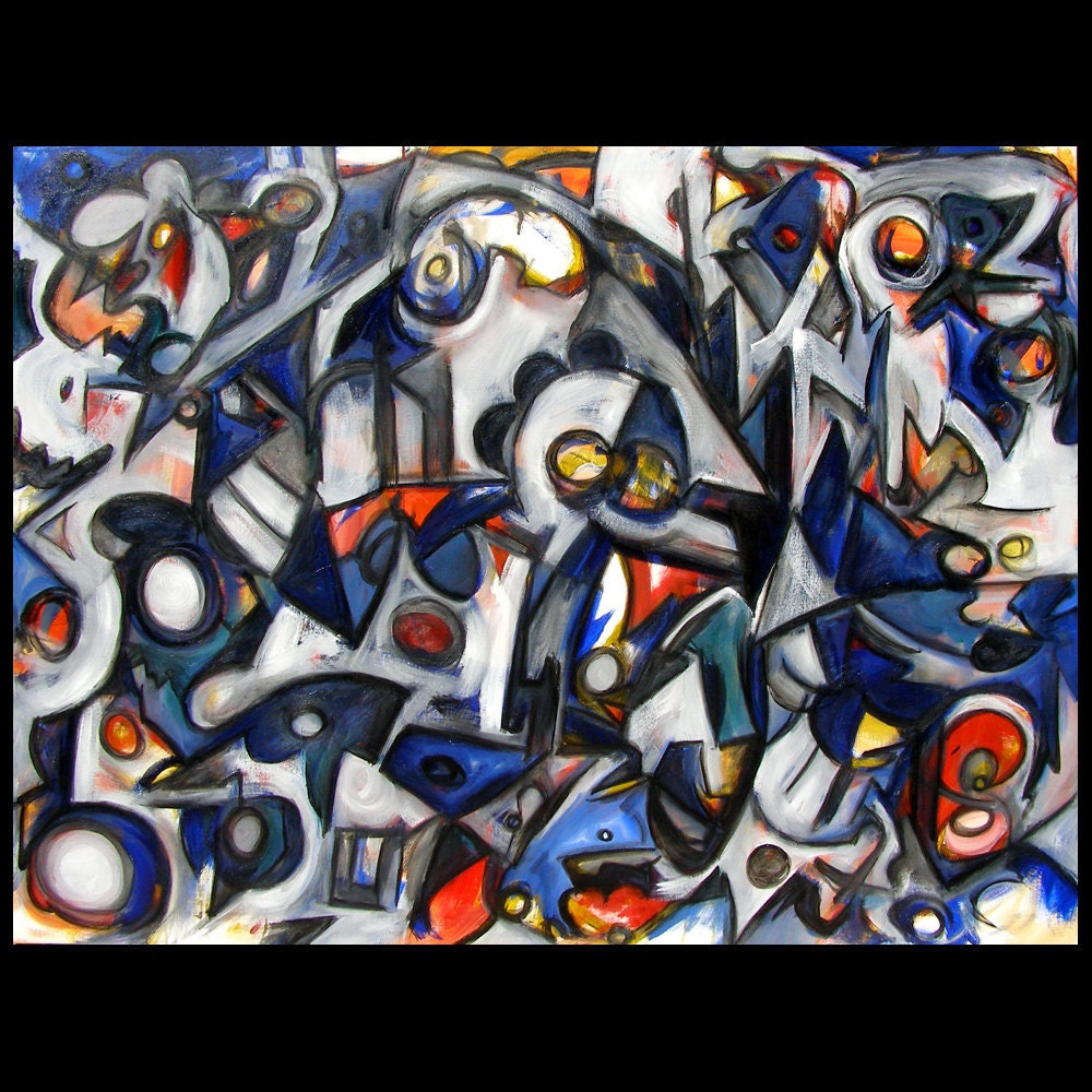 Drivethrough 48 x 36 inch abstract expressionism