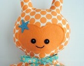 Orange and White Spotty Super Bug Cloth Doll