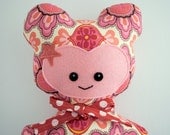 Pink Flowery Super Hero Teddy