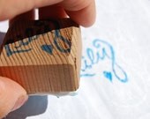 Personalized hand carved name stamp- stocking stuffer