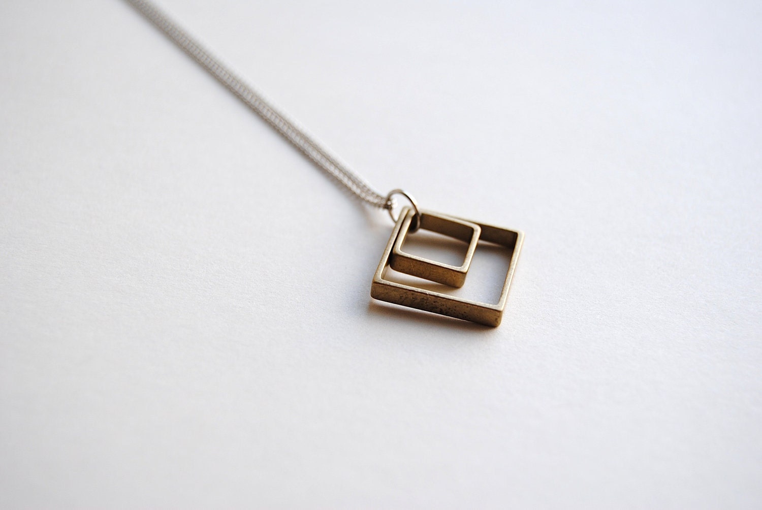 Minimalist Hexagon Necklace - Handmade Jewelry - Free Shipping in the US - Summer Fashion