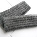 SALE TODAY Knit fingerless gloves - wrist warmers in grey driving gloves