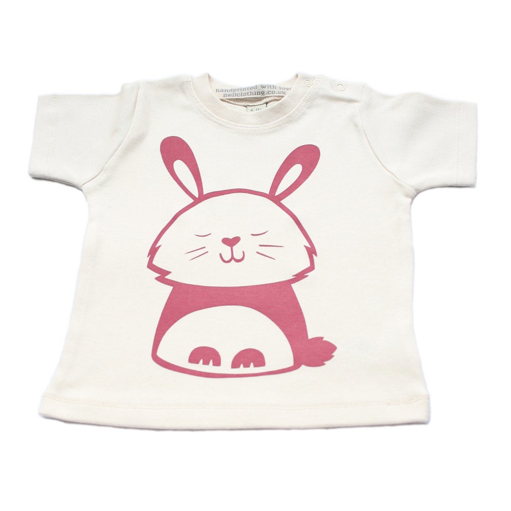 Bouncy Bunny Organic Cotton Baby T Shirt