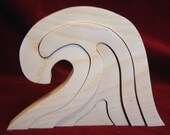 Little Stacker, Water Element Unfinished Pine Cutout