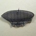 Vintage dirigible airship illustration charm