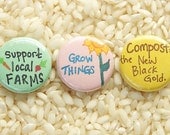Farm Buttons - Set of 3