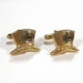 Steampunk Jewelry Cufflinks Vintage Brass TOP HAT Watch Gears Cuff Links Men's Steam Punk Wedding Groom - Steampunk Jewelry by edmdesigns