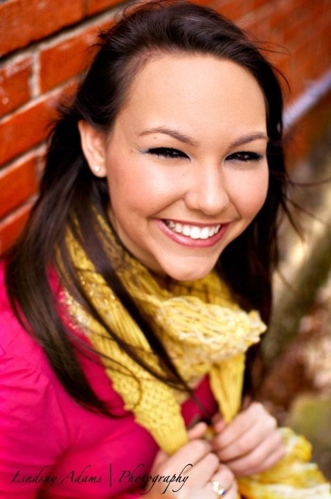 Scarf - Yellow Fringed Hand Knit (& Brick Schoolhouse Photo Prop Accessory)