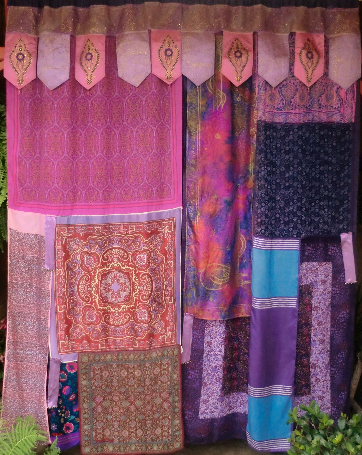 ARABIAN NIGHTS - Handmade Gypsy Curtains - Bohemian Hippie Global Style