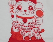 Lucky Cat T-Shirt - Adult Medium