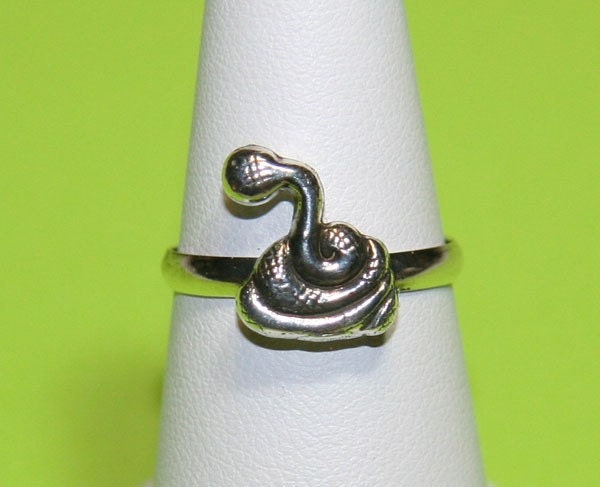 Sterling Silver Snake Ring - Size 8