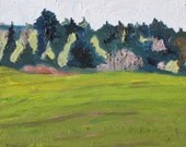 Art Original Oil Painting Plein Air Landscape Canada " Forest Blossoming " 10" x 12"