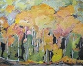 Fournier Appalachian Landscape Oil painting Quebec Canada , " The Orange Trees " 24"X30"