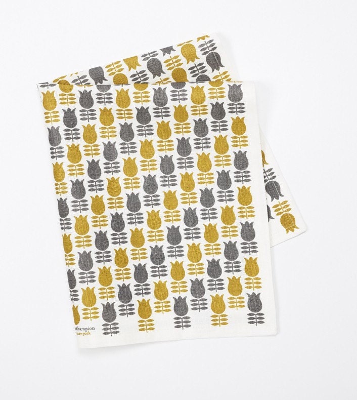 Tulips Tea Towel