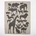 Animals Amassed Tea Towel