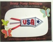 RPB American Red, White & Blue Fourth of July Firecracker Hair Clip