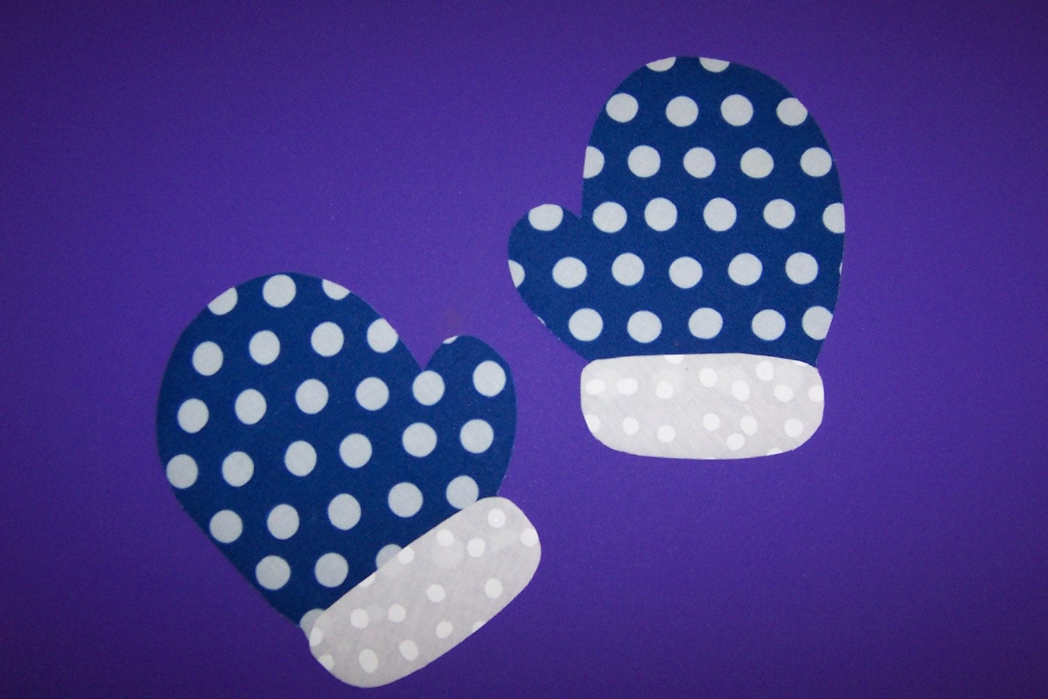 Fabric Applique TEMPLATE ONLY Winter Mittens