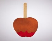 Fabric Applique TEMPLATE ONLY Caramel Candy Apple