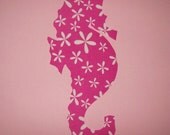 Fabric Applique TEMPLATE ONLY Seahorse Sea Horse