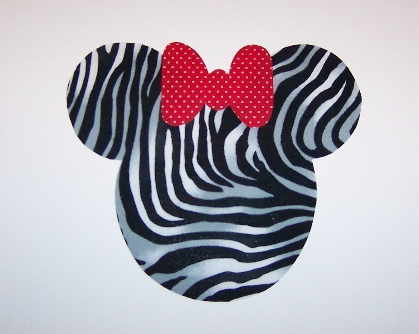 Fabric Applique TEMPLATE Pattern ONLY Minnie Mouse With Bow
